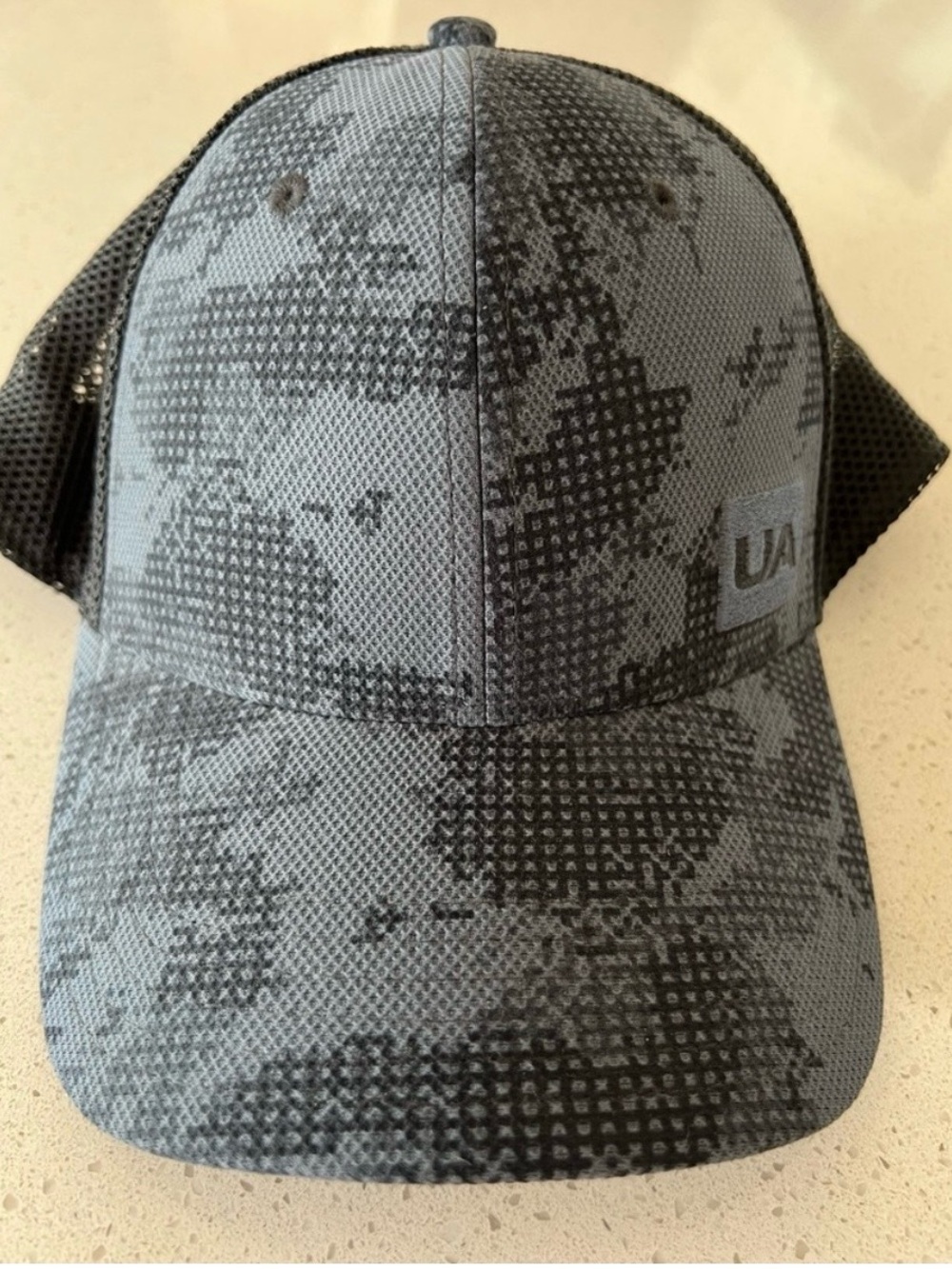 Under Armour Black & Gray Digital Camo Mesh Back Cap